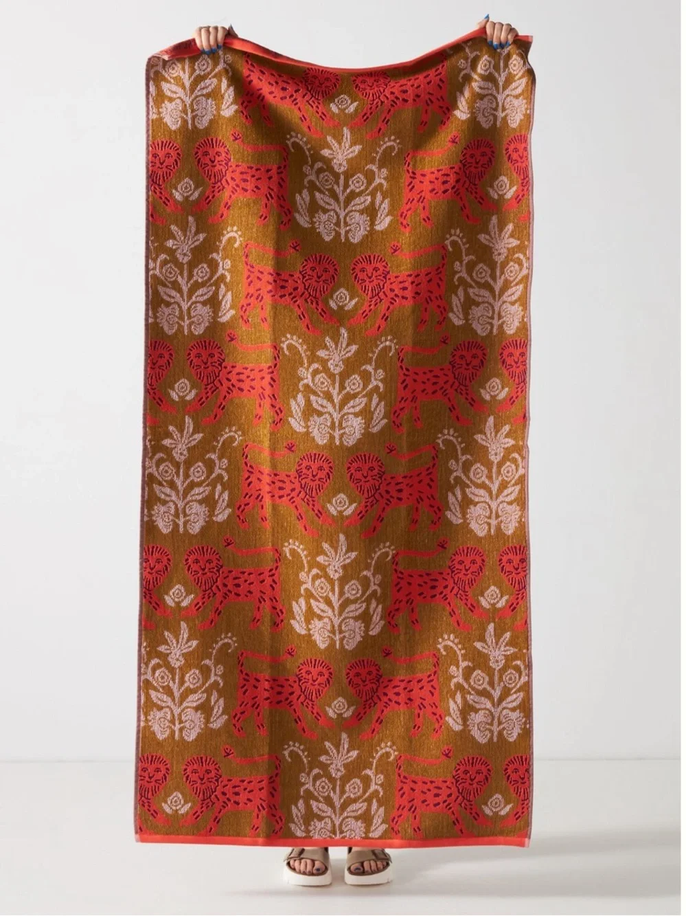 Anthropologie “Layla Lion” Beach Towel